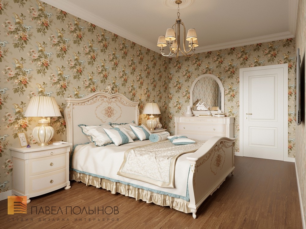 Фото спальня из проекта «Квартира в классическом стиле, ЖК «Time дом у Московской», 120 кв.м.»