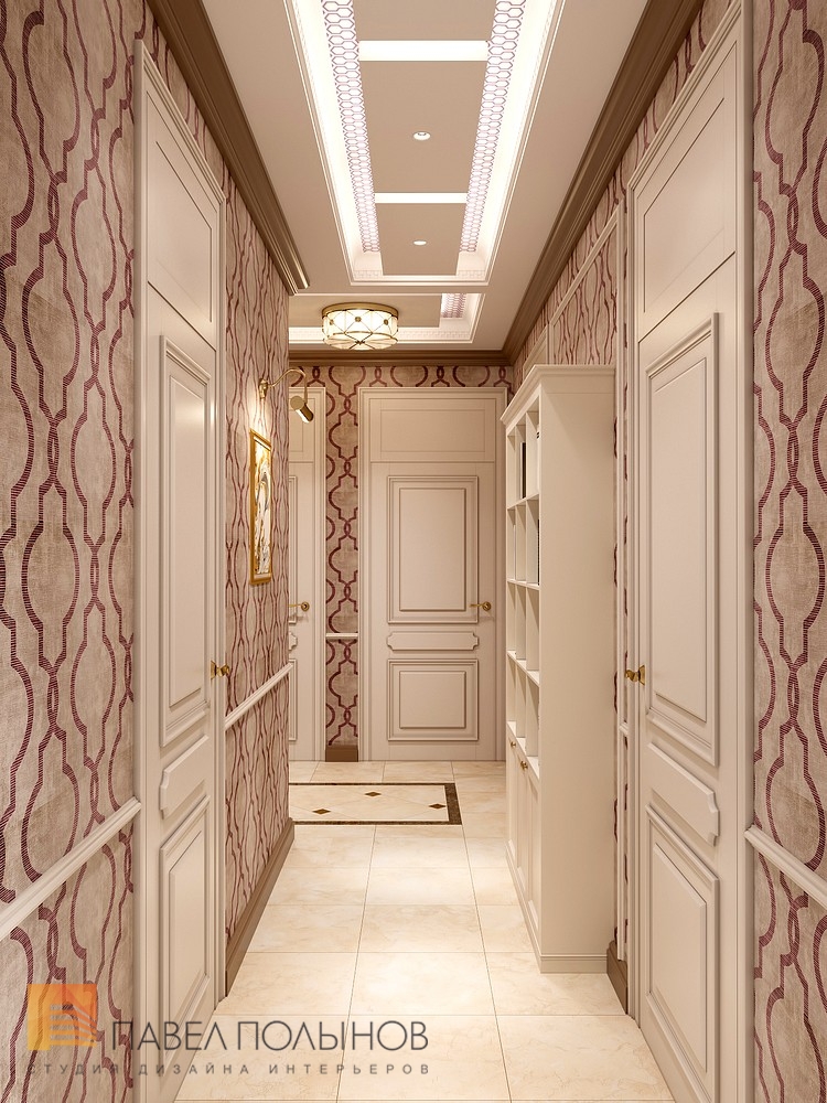 Фото холл из проекта «Дизайн квартиры 74 кв.м. в стиле американской классики, ЖК «Платинум»»