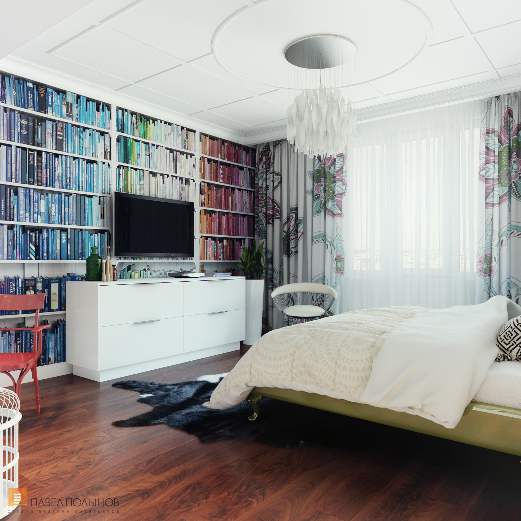 Фото дизайн спальни из проекта «Дизайн интерьера квартиры в ЖК «Ижора Парк»»