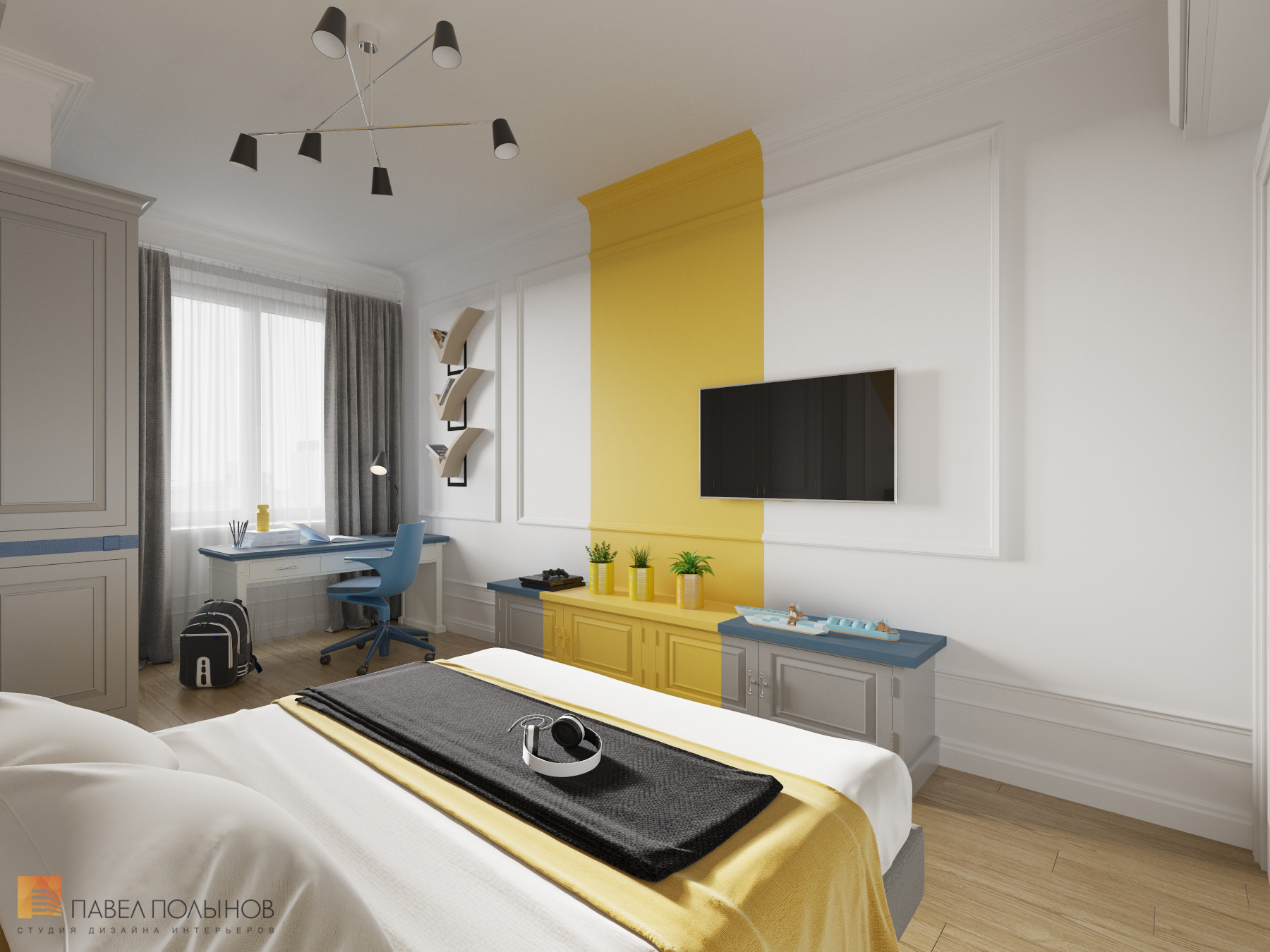 Фото дизайн детской комнаты из проекта «Интерьер квартиры в стиле неоклассики, ЖК «Парадный квартал», 190 кв.м.»