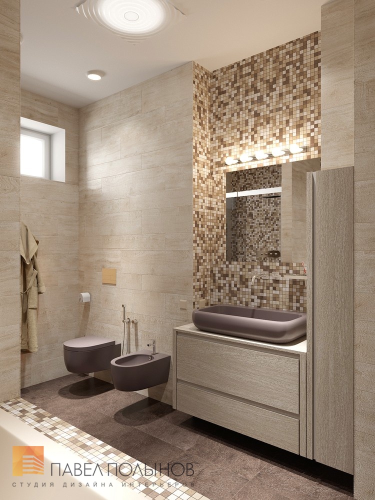 Фото дизайн ванной комнаты из проекта «Ванные комнаты»