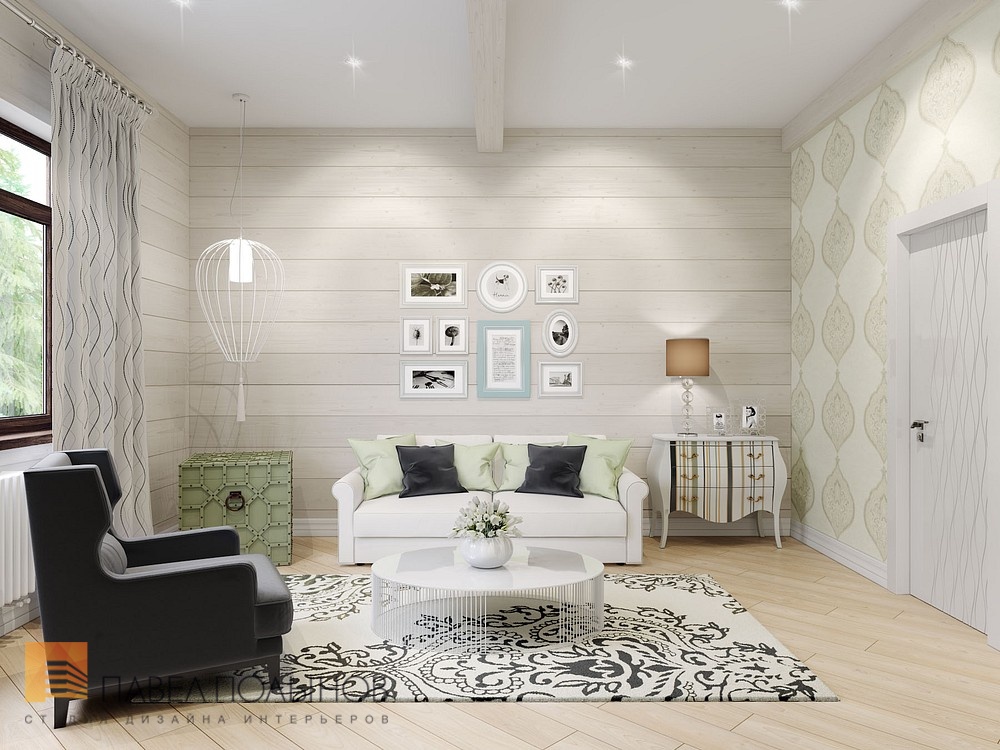 Фото дизайн интерьера комнаты для гостей из проекта «Интерьер загородного дома в Репино, 347 кв.м.»