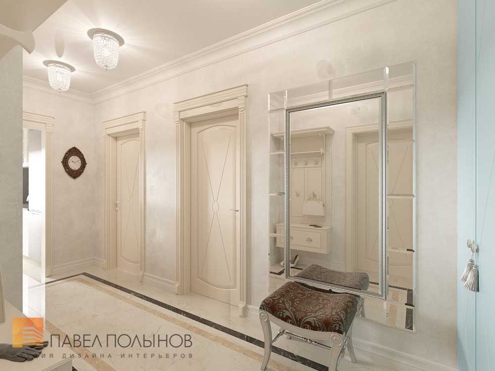 Фото интерьер прихожей из проекта «Интерьер квартиры в классическом стиле, ЖК «Новомосковский», 60 кв.м.»