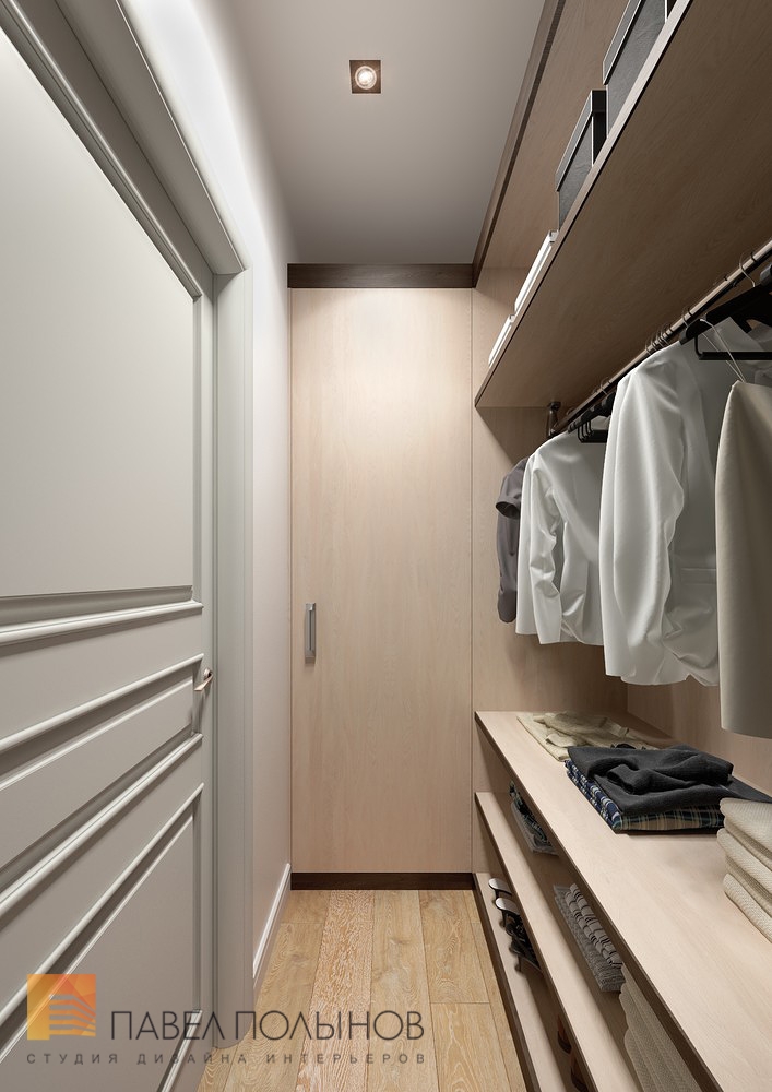 Фото гардеробная комната из проекта «Интерьер трехкомнатной квартиры в элитном доме «Таврический», 112 кв.м»
