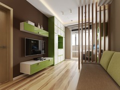 3D визуализация гостиной