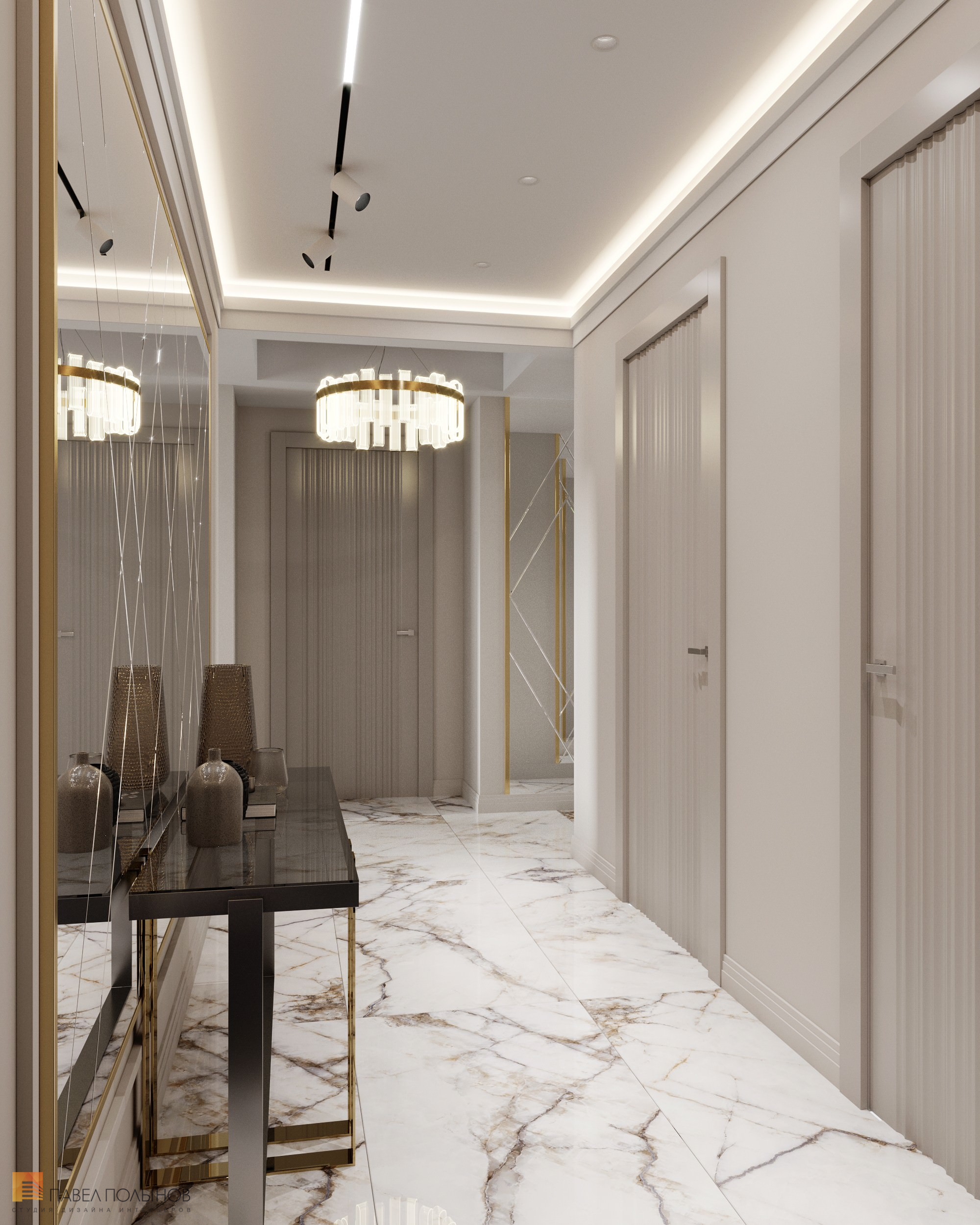 Фото дизайн холла из проекта «Интерьер квартиры в современном стиле, 178 кв.м.»