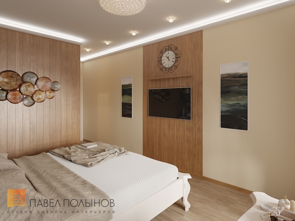 Фото дизайн спальни из проекта «Квартира в стиле неоклассика, ЖК «До Ре Ми», 100 кв.м.»