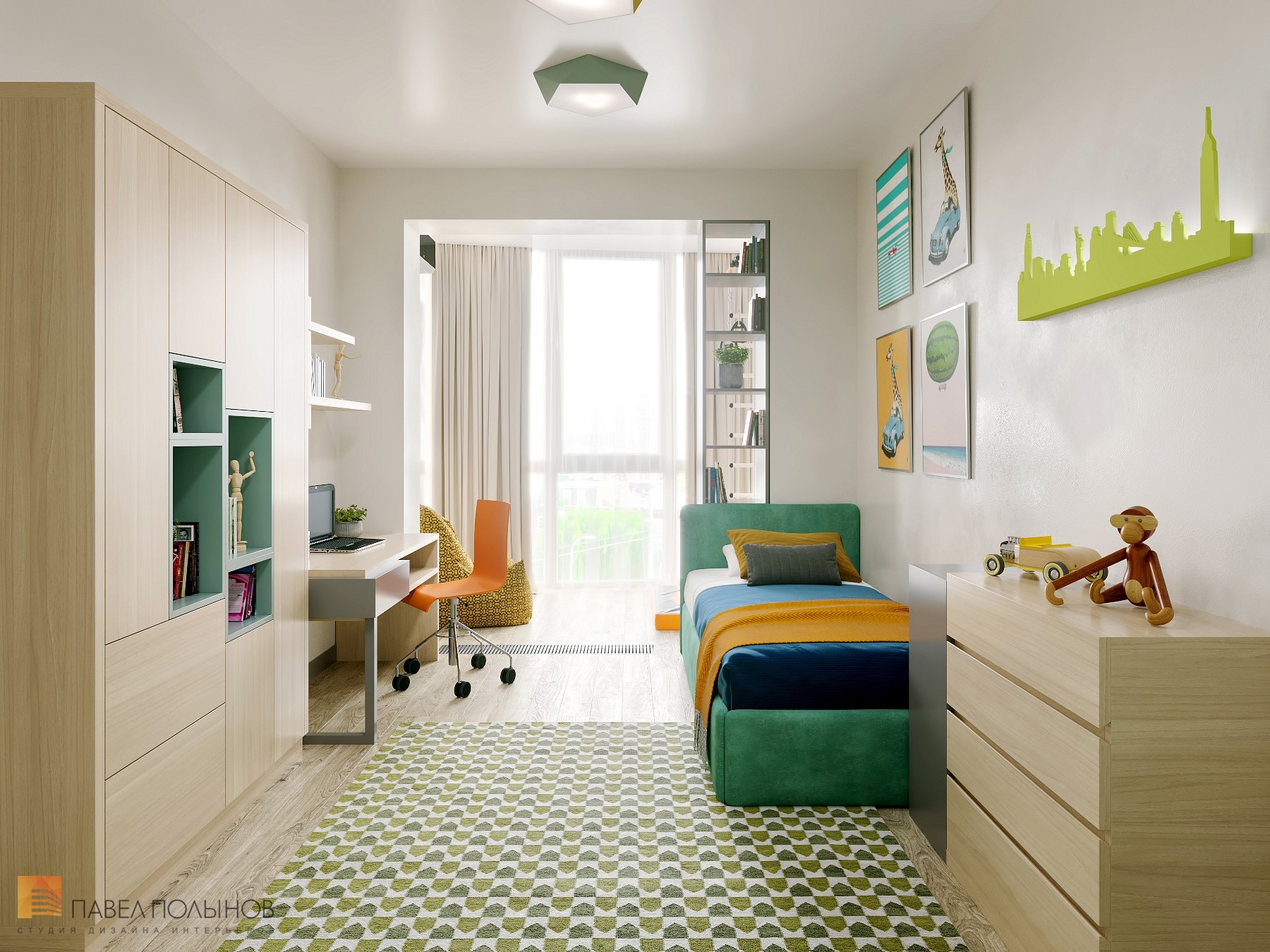 Дизайн детской комнаты для мальчика в современном стиле