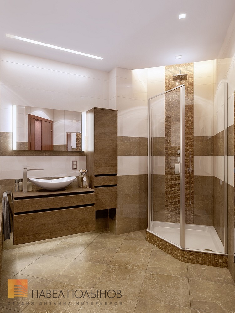 Фото ванная комната из проекта «Интерьер квартиры на Ленинском пр., 97 кв.м»