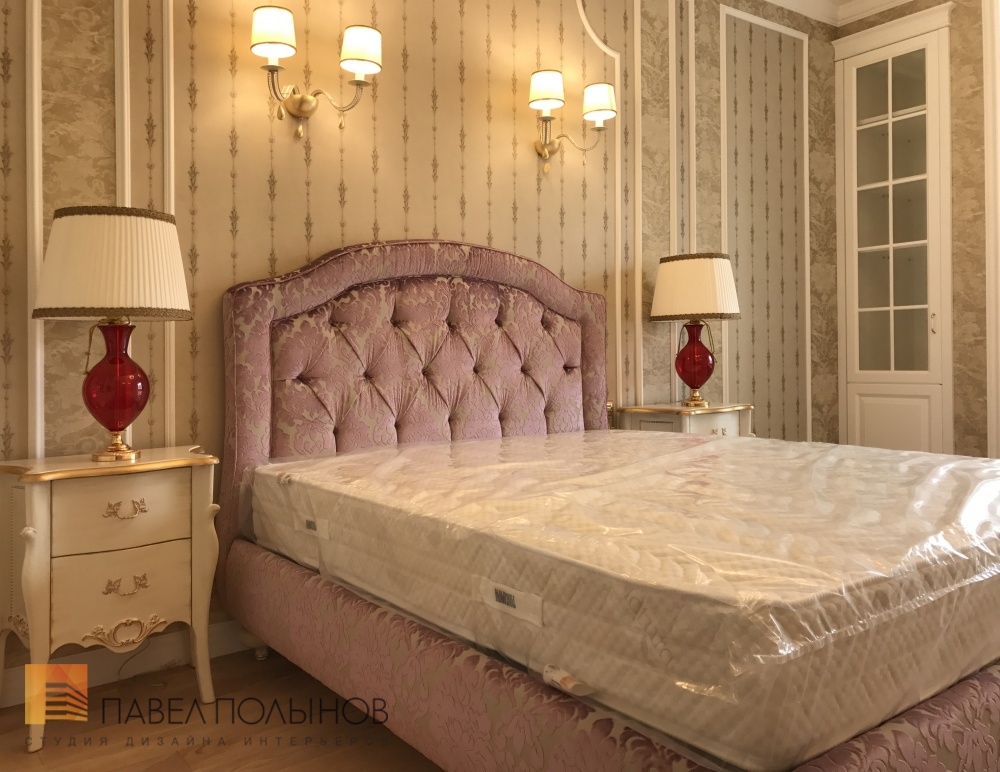 Фото ремонт и отделка спальни из проекта «Ремонт четырехкомнатной квартиры в классическом стиле, ЖК «Парадный квартал», 169 кв.м.»