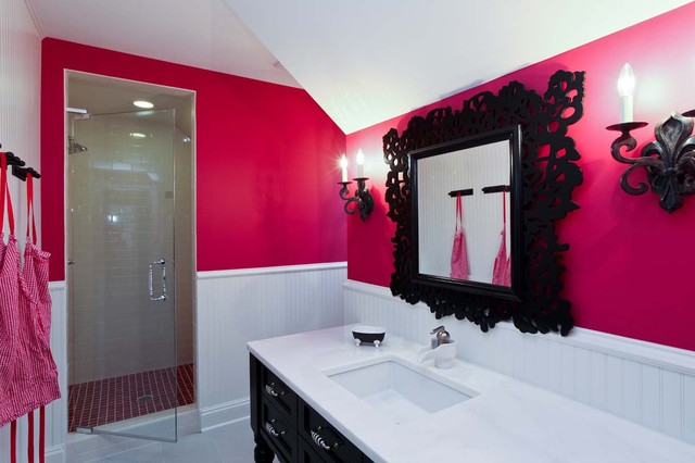 Як використовувати рожевий колір в інтер'єрі ванної