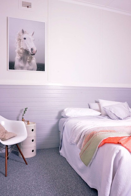 Відтінки фіолетового у спальні