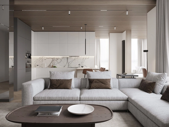 Дизайн интерьера квартиры в современном стиле, реальные фото 