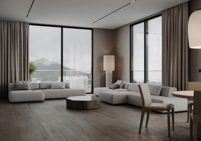 Интерьер гостиной — фото дизайна в cовременном стиле на эталон62.рф